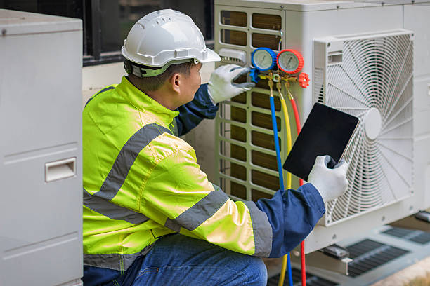 Professional Hvac Maintenance technician working in Jackson, WI